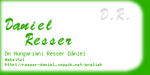 daniel resser business card
